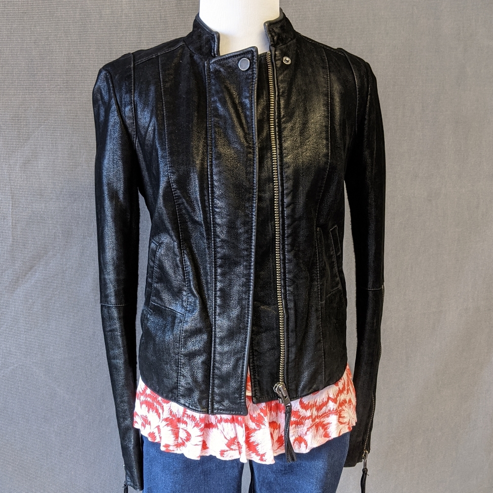 Free People Vegan Leather Jacket